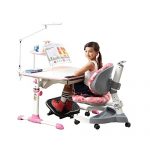 康居仁家 MC306+AU602 防近视儿童桌椅组合套装 送书架