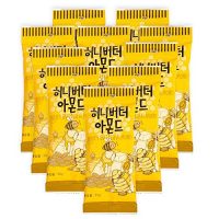 Tom's Farm汤姆农场 蜂蜜黄油扁桃仁坚果零食35g*10包(韩国进口)