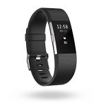 Fitbit Charge 2 智能时尚心率手环 心率实时监测 自动睡眠记录 来电显示 VO2Max测量 黑色L