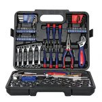 WORKPRO万克宝 家用五金工具套装 汽修综合工具组套 棘轮套筒组套 165件套车载应急工具 W009042N