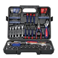 WORKPRO万克宝 家用五金工具套装 汽修综合工具组套 棘轮套筒组套 165件套车载应急工具 W009042N