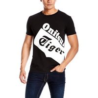 Onitsuka Tiger鬼塚虎 男式 印花LOGO短袖运动T恤 OKT067