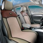 皓邦 冰丝+皮座垫免绑汽车座垫四季通用 汽车坐垫 皮革垫 汽车座套 通用5座车型