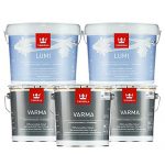 Tikkurila芬琳漆 北极雪超白内墙漆9L*2桶+威玛底漆2.7L*3桶套装