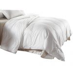 NICED奈士迪 缎条提花80%白鹅绒春秋被东北大朵白鹅绒 填充600g 尺寸220*240cm