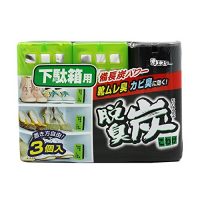 ST鸡仔 鞋柜脱臭剂活性炭除臭剂鞋子除味 1盒3枚装 日本原装进口脱臭碳 (鞋柜除臭2盒6枚)