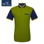 Saint Angelo报喜鸟 男装 夏季男士英伦商务短袖polo衫韩版修身纯棉翻领t恤