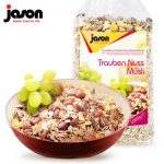 jason德国捷森 水果谷物葡萄干果仁燕麦片1000g袋*2件