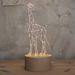 空明家 0023 北欧风创意装饰长颈鹿台灯 led日式卧室床头灯儿童动物台灯