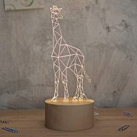 空明家 0023 北欧风创意装饰长颈鹿台灯 led日式卧室床头灯儿童动物台灯