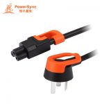 PowerSync包尔星克 联想华硕戴尔惠普适配器笔记本电脑电源线三孔梅花3孔 0.5米