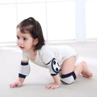 安琪娃 宝宝防摔护膝 婴儿加厚幼儿爬行学步护膝套儿童小孩透气护肘夏季