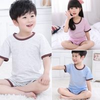 Bejirog北极绒 儿童套装男童女童夏装宝宝短袖短裤超人新款两件套