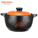曼达尼 砂锅耐高温养生炖汤煲陶瓷小沙锅煲汤粥锅炖锅明火石锅家用2.8L