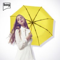 德国boy 黑胶遮阳伞防紫外线防晒超轻太阳伞三折折叠晴雨伞两用女