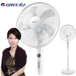 Gree格力 FD-4009-WG 电风扇 落地扇家用宿舍定时5叶立式静音学生节能摇头省电扇