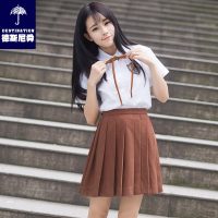 德斯尼舜 日系圆领jk制服水手服衬衫裙学生装套装高中班服夏季校服