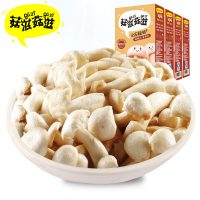 菇滋菇滋 白玉菇脆 零食大礼包组合 送女友健康小吃 香菇脆蔬果干 30g*4盒