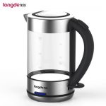 龙的 LD-K1019玻璃电热水壶自动断电烧水壶304食品级不锈钢家用 1.5L