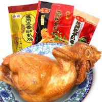 德城 德州脱骨扒鸡山东特产卤味熟食烧鸡鸡肉零食500克整鸡精制