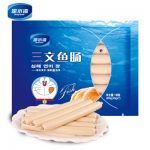 Deep Gulf深水湾 三文鱼肠 成人海鲜肠 休闲即食鱼肉零食火腿香肠 280g*3包 *5件