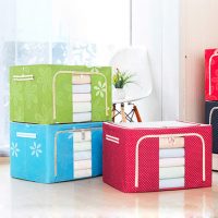 虎象 衣服收纳箱牛津布纺整理箱大号储物箱内衣柜收纳盒被子收纳袋 多款可选