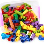 达拉 水管道积木塑料拼装插男孩子女童宝宝儿童玩具 38件装（送收纳盒）