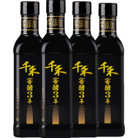 千禾 窖醋3年 纯粮酿造醋 古法新酿老陈醋 饺子醋 泡黑豆 500ml*4瓶