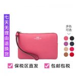 COACH蔻驰 女士牛皮零钱包手包手腕袋F58032