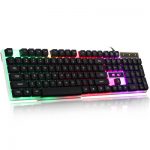 猎狐 F10新版 发光有线键盘LOL家用办公游戏背光台式电脑笔记本外接USB接口