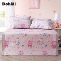 多喜爱 小猪佩奇运动会冰丝席儿童凉席可爱卡通可折叠夏凉席套件