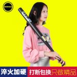 帝诚 磨砂哑光黑加厚合金钢棒球棍车载防身棒球棒武器家庭防卫棒球杆