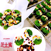 芝士蜜 手工花环抹茶芝士曲奇下单现做全国包邮 320g 无任何防腐剂