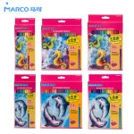 MARCO马可 油性彩色铅笔素描手绘24 36 48色彩铅绘画套装专业画画笔