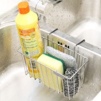 玖都龙 C023 水槽挂篮厨房收纳304不锈钢置物架沥水架吸盘洗菜盆壁挂沥水篮子