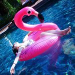 金媚狐 游泳圈成人 浮圈充气加厚男女通用装备火烈鸟腋下救生圈 儿童泳圈