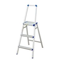 Hasegawa长谷川 SREW-8 日本铝合金 家用宽踏板安全三步扶手折叠梯