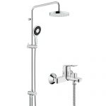 GROHE高仪 龙头(浴缸淋浴双用) (200mm大顶喷 130mm保颂手持 4键11式组合出水)淋浴花洒套装