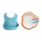 BABYBJORN Feeding Set 宝宝餐具礼盒装(橘黄色/蓝绿色 瑞典制造 精美礼盒 BPA Free)
