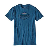 Patagonia 男式 短袖T恤 LOGO有机棉T Fitz Roy Crest Cotton/Poly T-Shirt 38907 四色