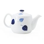 波佐见烧 白瓷茶壶 波佐見焼 CtoC HASAMI 茶こし付き ポット リーフ W17.5×D10.5×H10.5(cm) 415(cc)