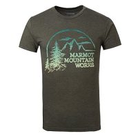 Marmot土拨鼠 男士 户外圆领印花休闲运动T恤 F900445 三色