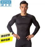 DECATHLON迪卡侬 健身衣 男长袖训练紧身衣速干吸汗弹力骑行内衣G BTWIN