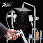 千家乐 8589 淋浴花洒套装全铜冷热水龙头增压喷头浴室升降淋浴器混水阀