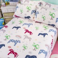 咕咚咕咚 加厚纯棉老粗布床单单件全棉学生单人帆布双人棉布被单1.51.8米