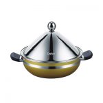 德国Debo德铂 DEP-135 瓦尔堡汤锅蒸锅塔吉锅不锈钢多用锅大口径26cm