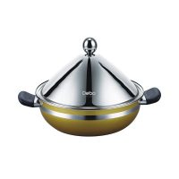 德国Debo德铂 DEP-135 瓦尔堡汤锅蒸锅塔吉锅不锈钢多用锅大口径26cm