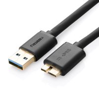 UGREEN绿联 移动硬盘数据线传输希捷东芝usb3.0连接线s5三星note3充电线 0.5米