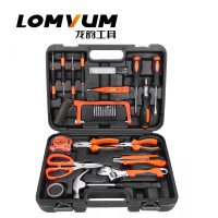 龙韵 GJT0201011 家用车载工具套装 多功能木电工维修手动组合五金工具箱组套 16件套