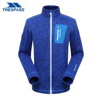 英国TRESPASS 秋冬户外新款抓绒衣 男款防风摇粒薄款双面运动外套